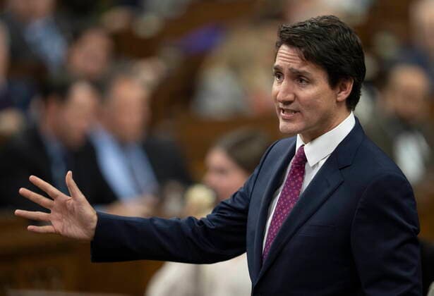 Canada, Justin Trudeau during a session in Parliament in Ottawa