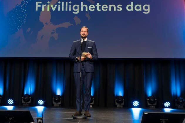 Prince Haakon of Norway attends award ceremony in Oslo on Volunteer Day