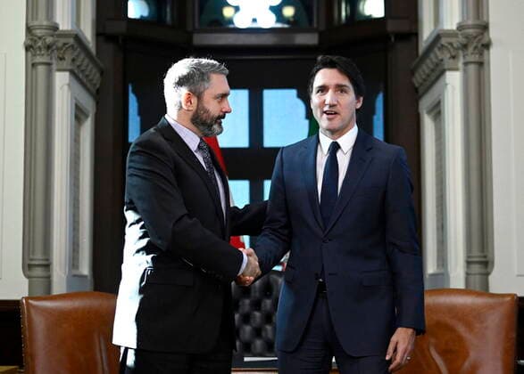 Canada, Justin Trudeau meets Sandy Silver in Ottawa