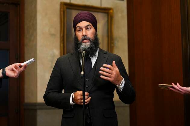 Canada, Jagmeet Singh Press Conference in Ottawa