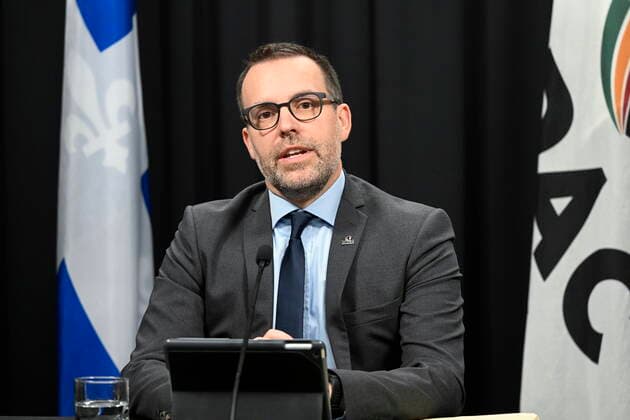 Canada, UPAC Commissioner Frederick Gaudreau presents annual report in Quebec City