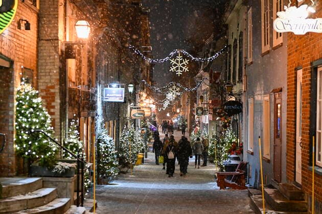 Canada, Christmas decoration in Quebec