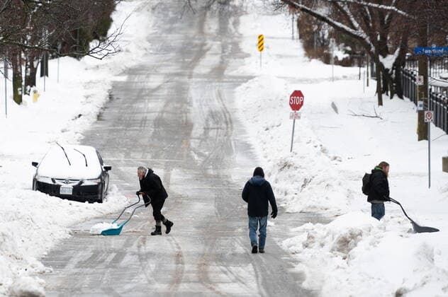 Canada, snow in Ottawa