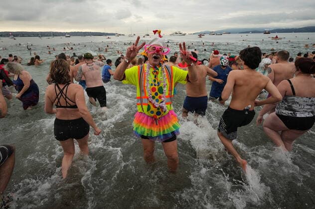 Canada, Polar Bear Swim in Vancouver