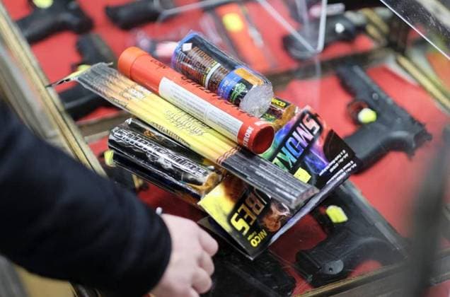 Sale of fireworks launched in Germany, archive images