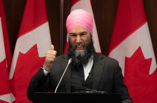 Canada, Jagmeet Singh speech at NDP party convention in Ottawa