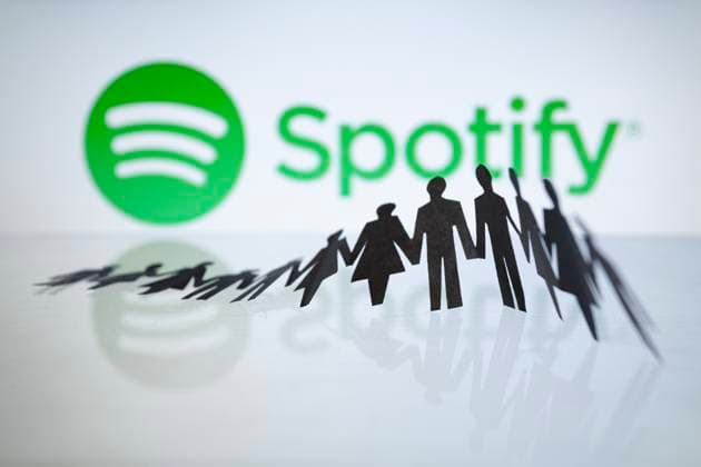 Streaming service Spotify cuts 600 jobs, archive images