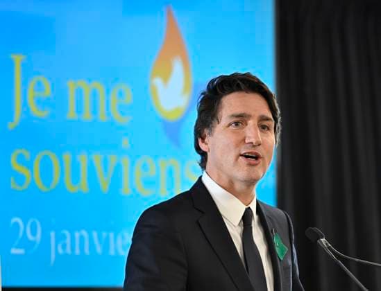Canada, Justin Trudeau visits Quebec