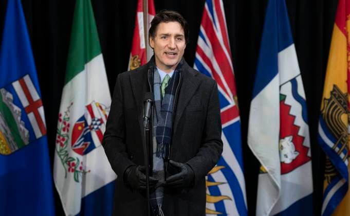 Canada, Prime Minister Justin Trudeau Press conference on the sidelines of the Prime Ministers Meeting in Ottawa