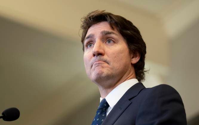 Canada, Justin Trudeau Press Conference in Ottawa