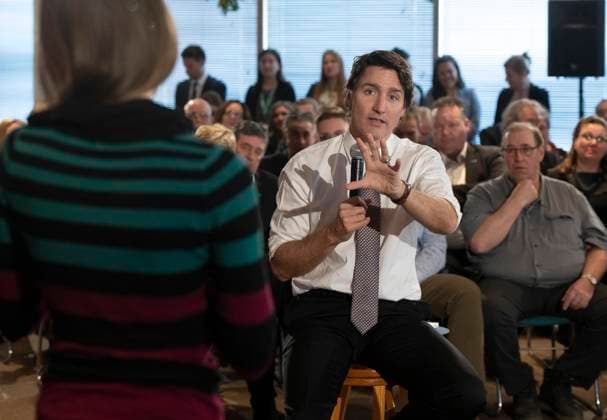 Canada, Justin Trudeau visits Longueuil