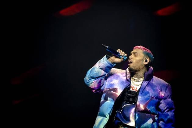 Chris Brown and companions allegedly beat up four people after concert, archive pictures