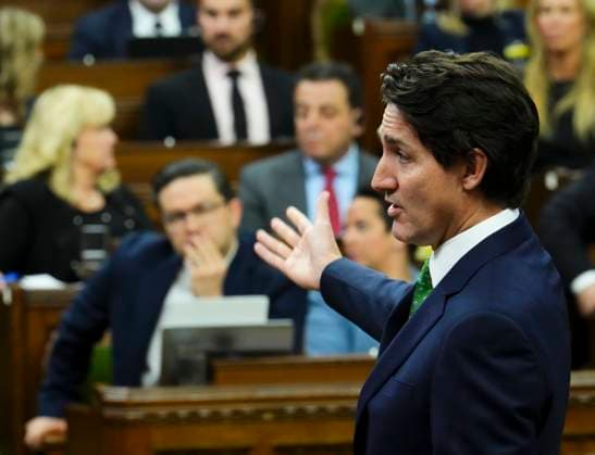 Canada, Justin Trudeau in Parliament in Ottawa