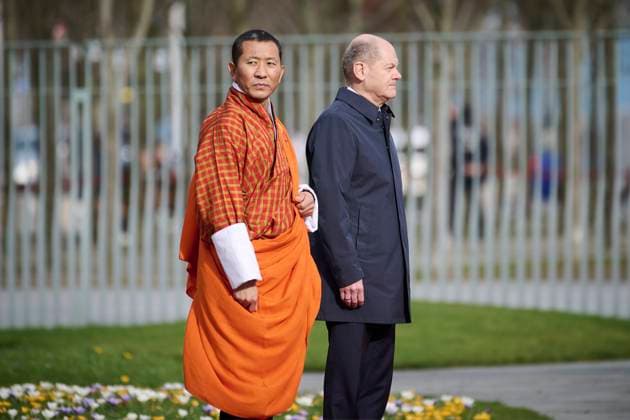 Berlin, Olaf Scholz meets the Prime Minister of the Kingdom of Bhutan Lotay Tshering