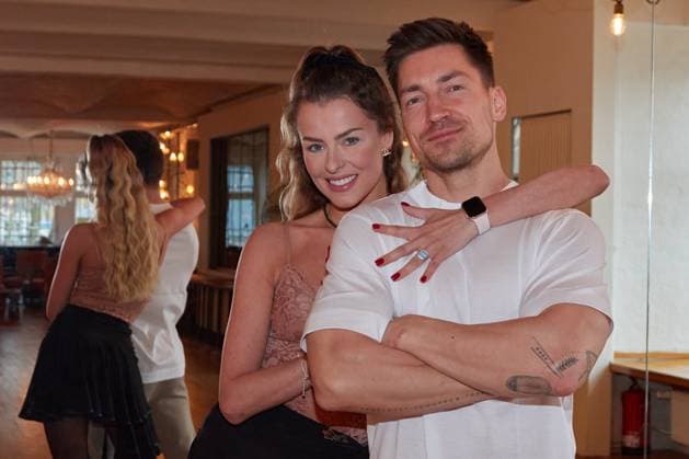 Patricija Ionel and Philipp Boy training for RTL show Lets Dance in Berlin