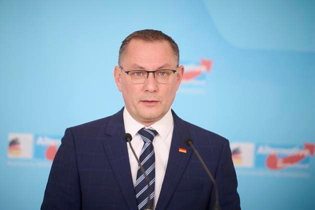 Berlin, Press conference of the AfD parliamentary group with Tino Chrupalla