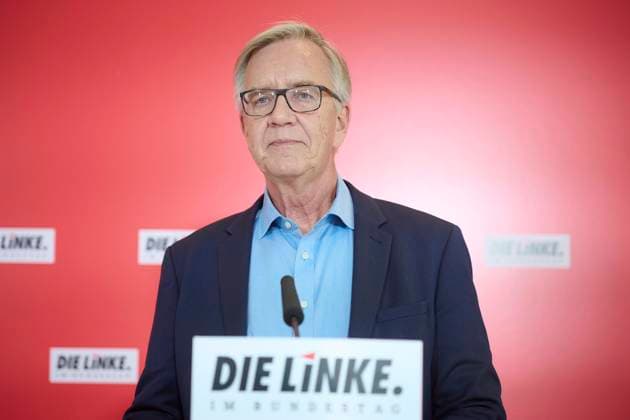 Berlin, Press conference of the Bundestag parliamentary group of Die Linke with Dietmar Bartsch