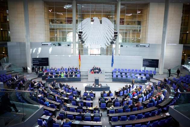 Germany, plenary session in the Bundestag in Berlin
