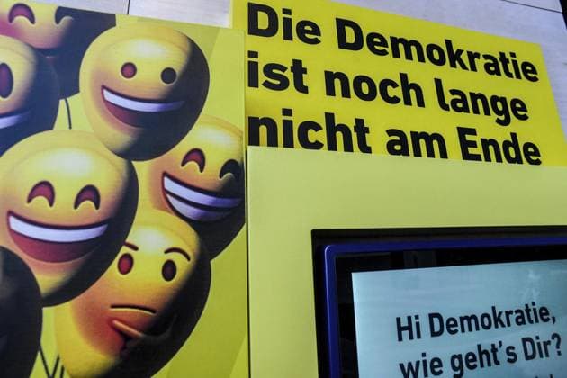 Berlin, exhibition Democracy in Progress at Futurium