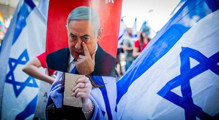 Israel, Benjamin Netanyahu postpones controversial judicial reform after mass protests, archive images