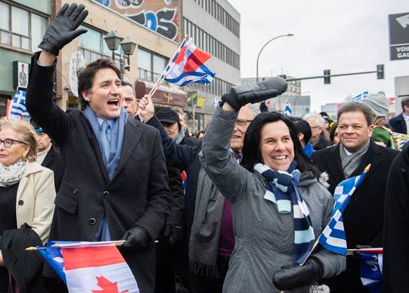 Canada, Justin Trudeau attends Greek Independence Day parade in Montreal