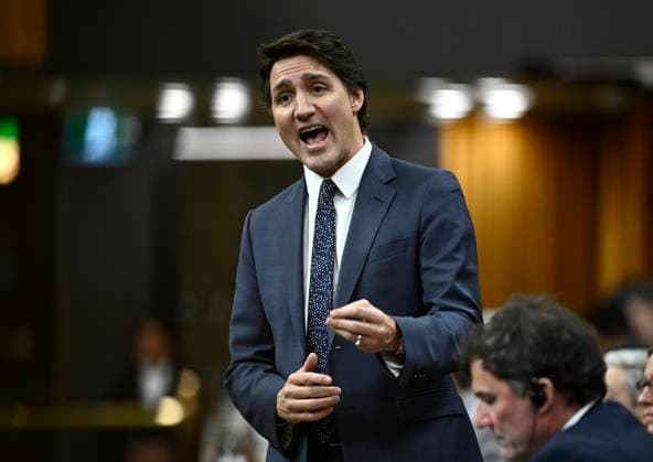 Canada, Justin Trudeau in Parliament in Ottawa