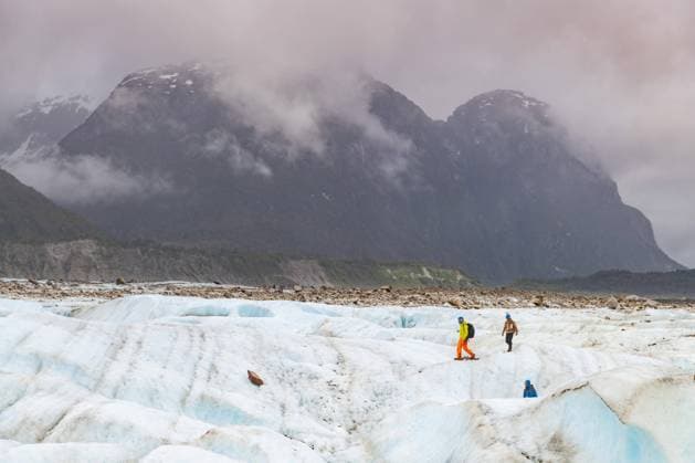 Chile, Exploradores glacier in Patagonia closed