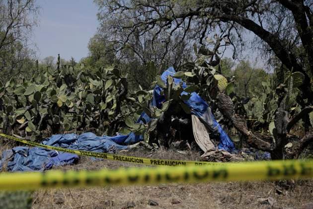 Mexico, Teotihuacan hot air balloon crash