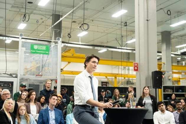 Canada, Justin Trudeau Town Hall Meeting in Whitby