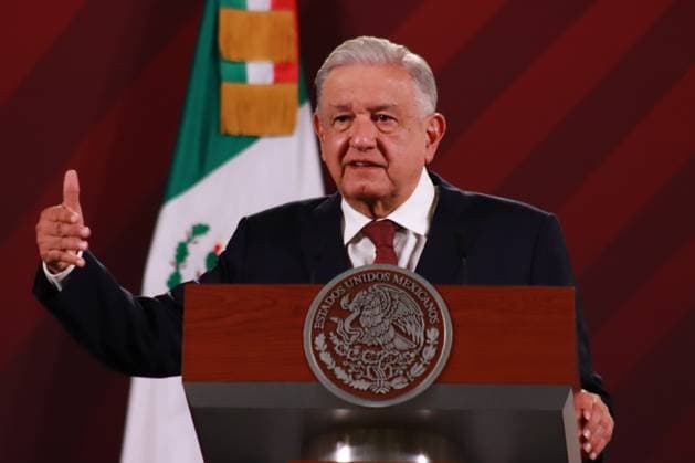 Manuel Lopez Obrador press conference in Mexico City