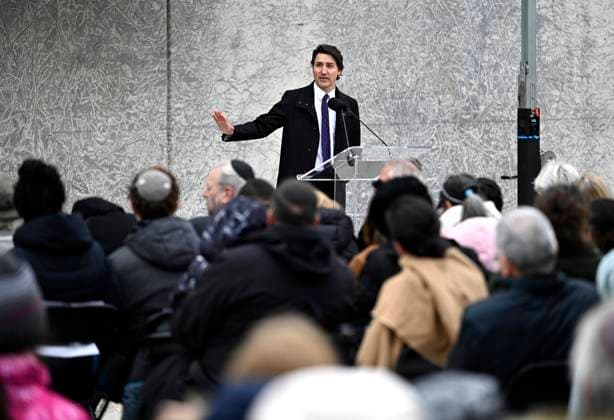 Canada, Justin Trudeau attends Holocaust Memorial Day ceremony in Ottawa