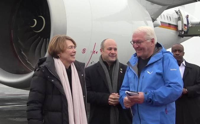 Canada, Frank-Walter Steinmeier Arrival in Yellowknife