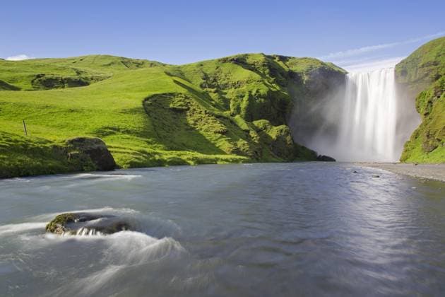 Calendar motifs: Waterfalls