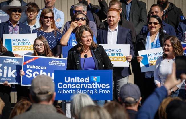 Canada, Danielle Smith campaign rally in Calgary, Alberta