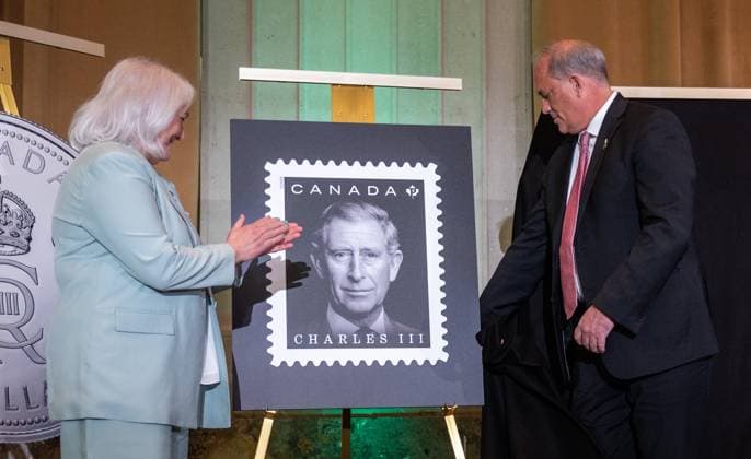 Canada, Presentation of special stamp King Charles III in Ottawa