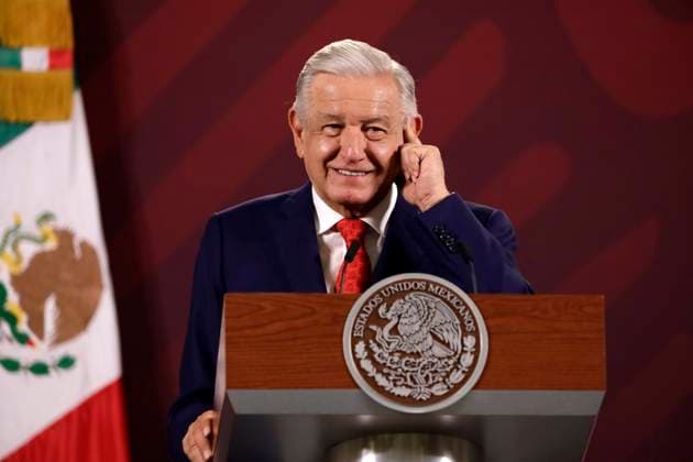Mexico City, Andres Manuel Lopez Obrador gives press conference