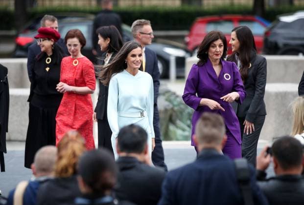 Croatia, First Lady Sanja Music Milanovic and Queen Letizia of Spain in Zagreb