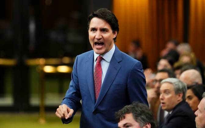 Canada, Justin Trudeau in Parliament in Ottawa