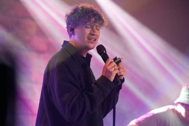 Tim Bendzko performance at Music Made in Germany with Audrey Hannah at Alm Landau