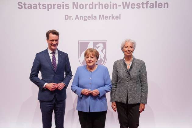 Cologne, Award of the State Prize 2023 of the State of North Rhine-Westphalia to Angela Merkel