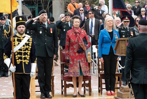 Princess Anne visiting Canada
