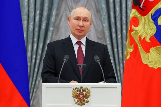 Moscow, Vladimir Putin speaks during the award ceremony of the Order of State