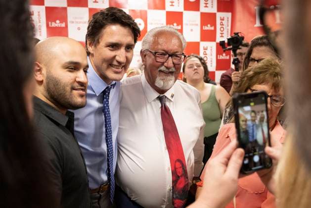 Canada, Justin Trudeau visits Woodstock