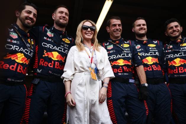 Kylie Minogue as guest at the Formula 1 Monaco GP