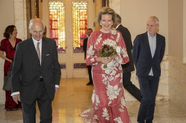 Queen Mathilde of Belgium visits music competition Concours Reine Elisabeth in Brussels
