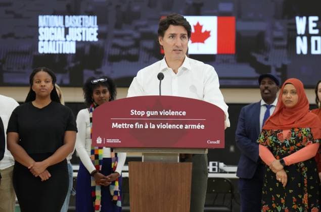 Canada, Justin Trudeau attends event against gun violence in Toronto