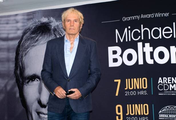 Michael Bolton Press Conference in Mexico City