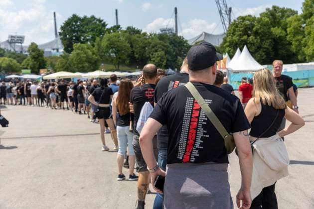 Fans attend Rammstein concert in Munich