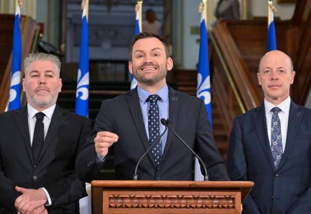Canada, Paul Saint-Pierre Plamondon Press Conference in Quebec City