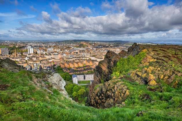 Travel, Parks and Gardens, Scotland, Holyrood Park in Edinburgh
